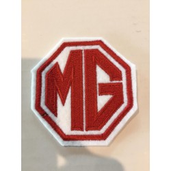Badge wit/rood MG logo
